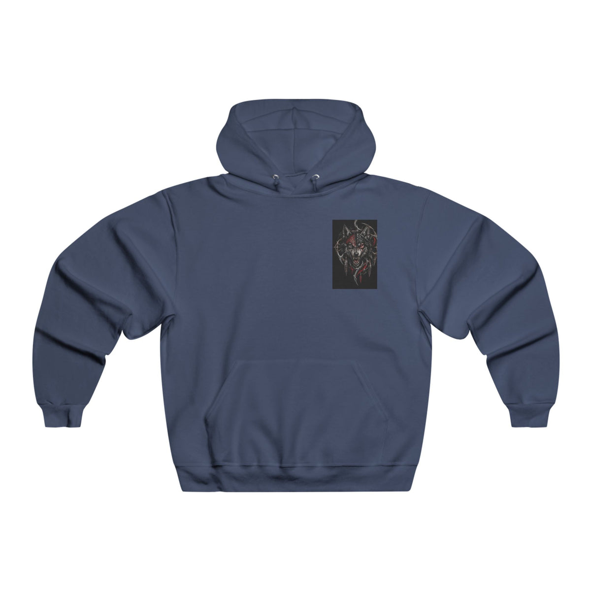 Hoodie Loup Rugissant Noir & Rouge – Alexxe.Vixen