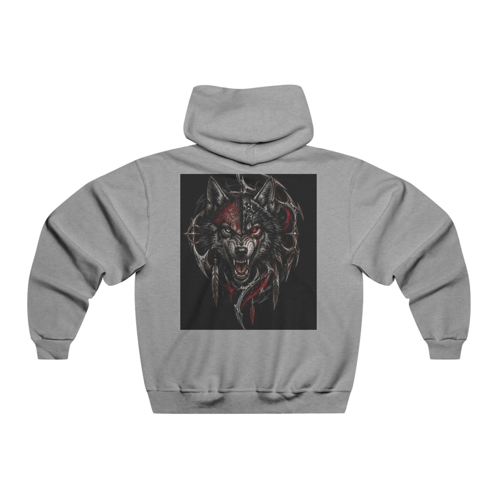 Hoodie Loup Rugissant Noir & Rouge – Alexxe.Vixen