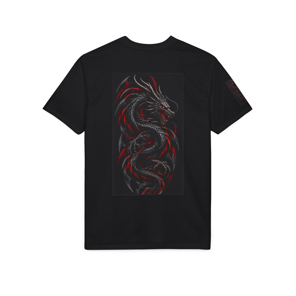 T-Shirt Graphique Dragon Noir & Rouge – Alexxe.Vixen
