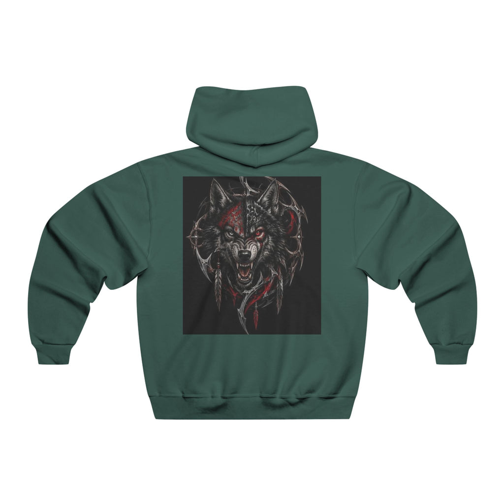 Hoodie Loup Rugissant Noir & Rouge – Alexxe.Vixen