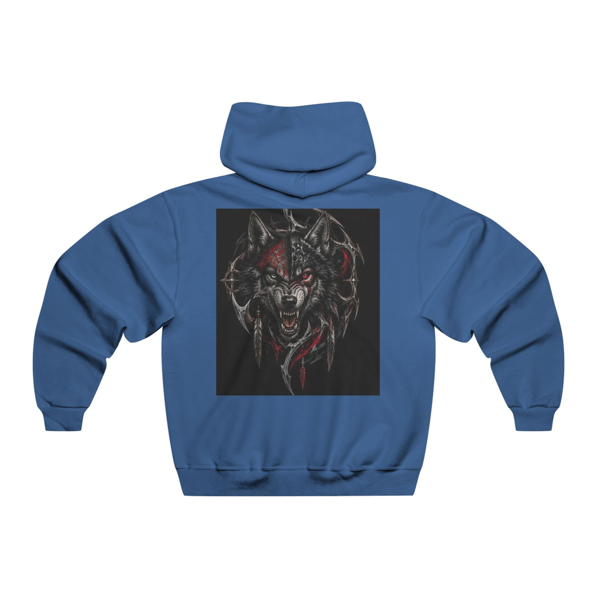 Hoodie Loup Rugissant Noir & Rouge – Alexxe.Vixen