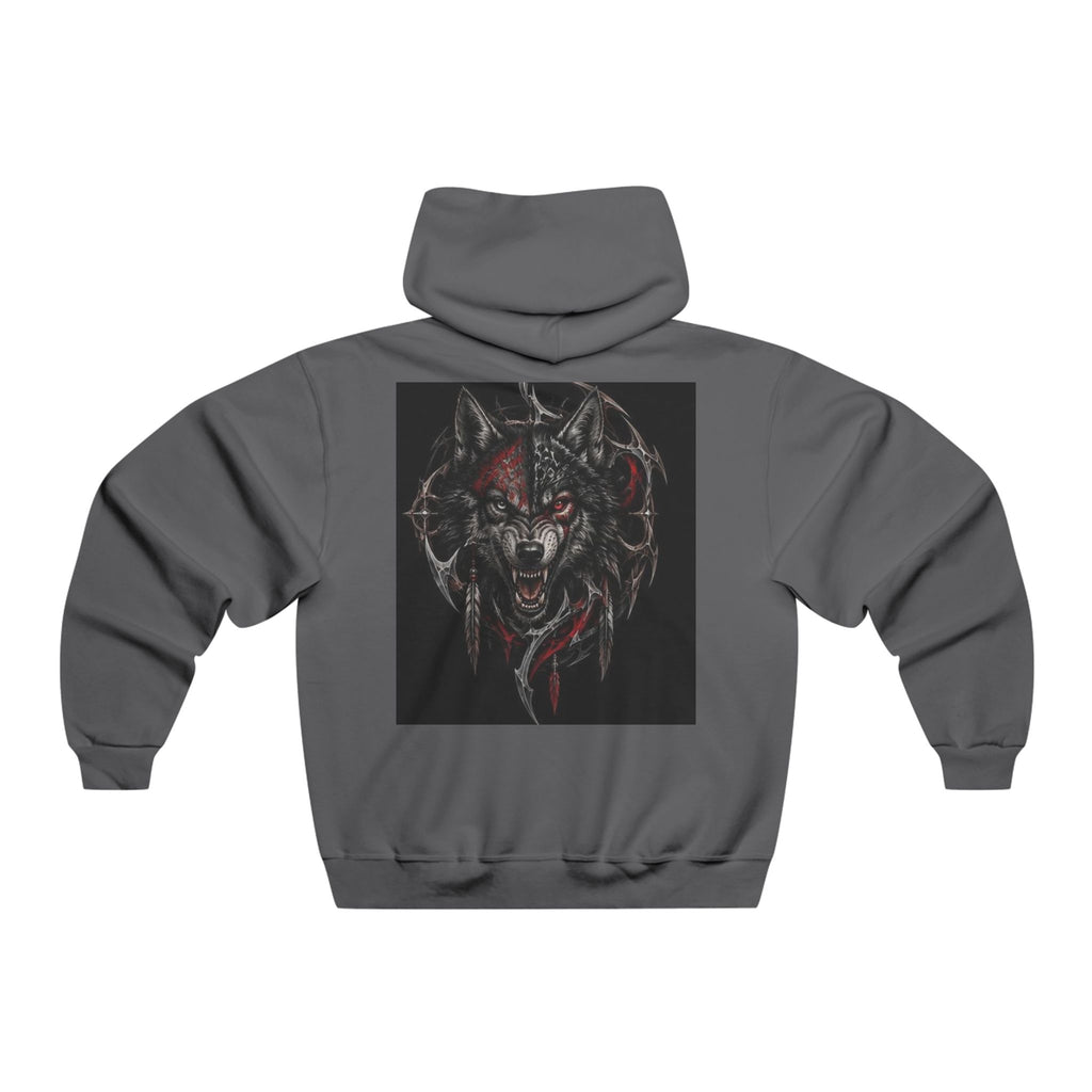 Hoodie Loup Rugissant Noir & Rouge – Alexxe.Vixen