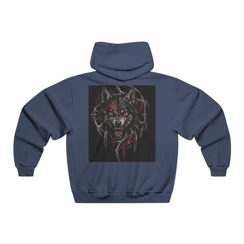 Hoodie Loup Rugissant Noir & Rouge – Alexxe.Vixen