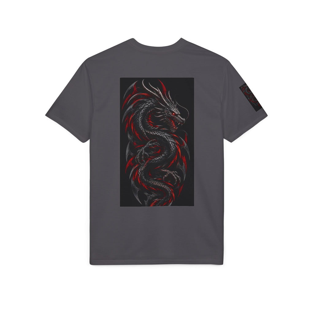 T-Shirt Graphique Dragon Noir & Rouge – Alexxe.Vixen