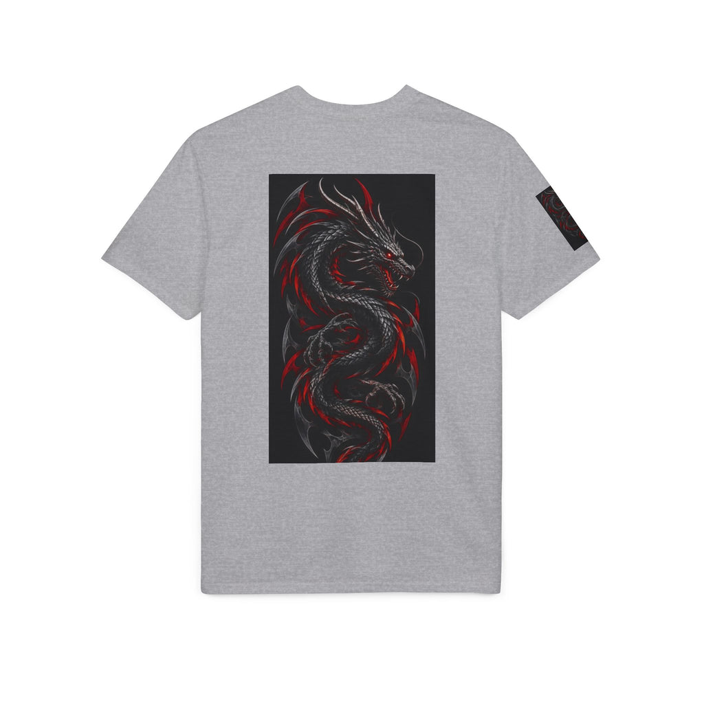 T-Shirt Graphique Dragon Noir & Rouge – Alexxe.Vixen