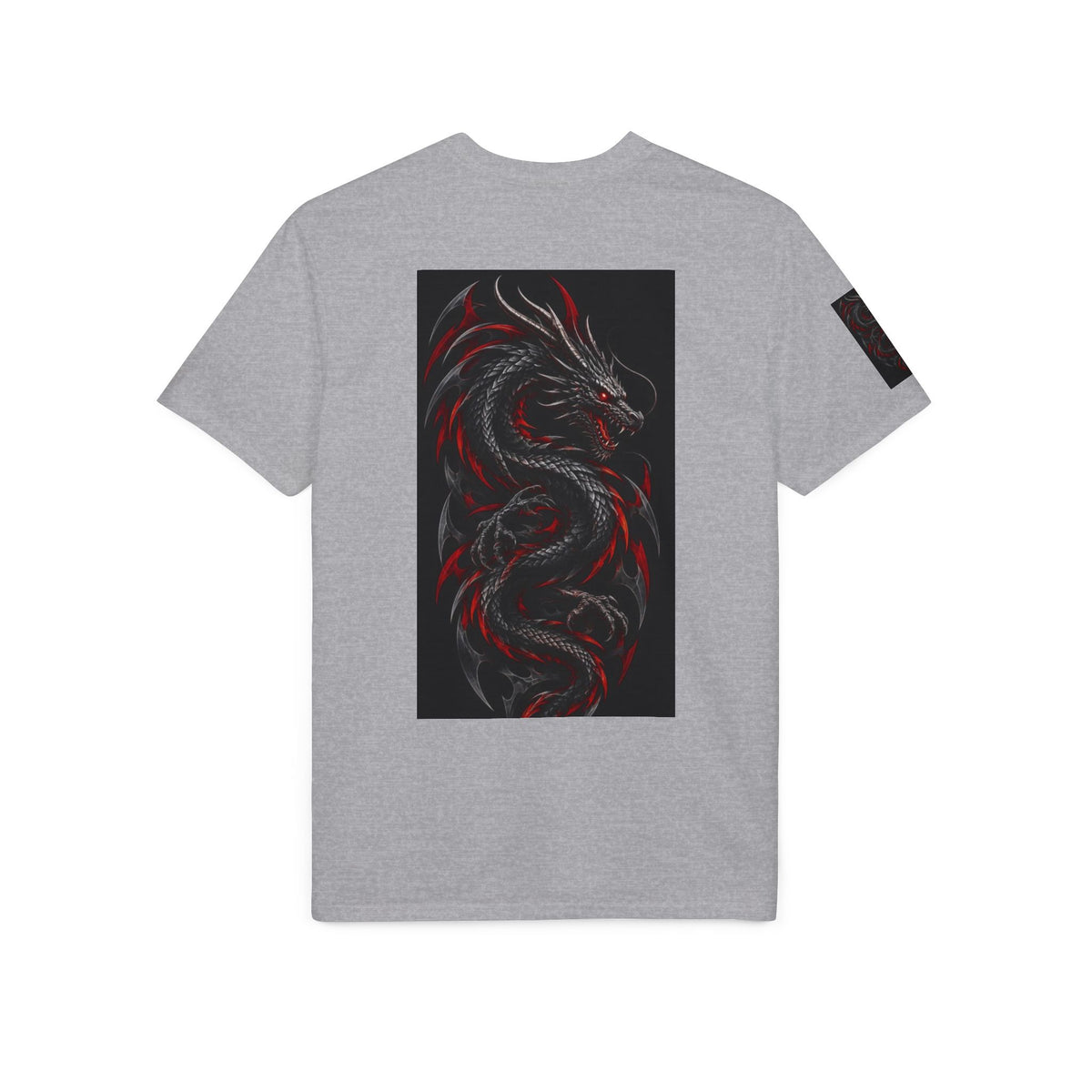 T-Shirt Graphique Dragon Noir & Rouge – Alexxe.Vixen
