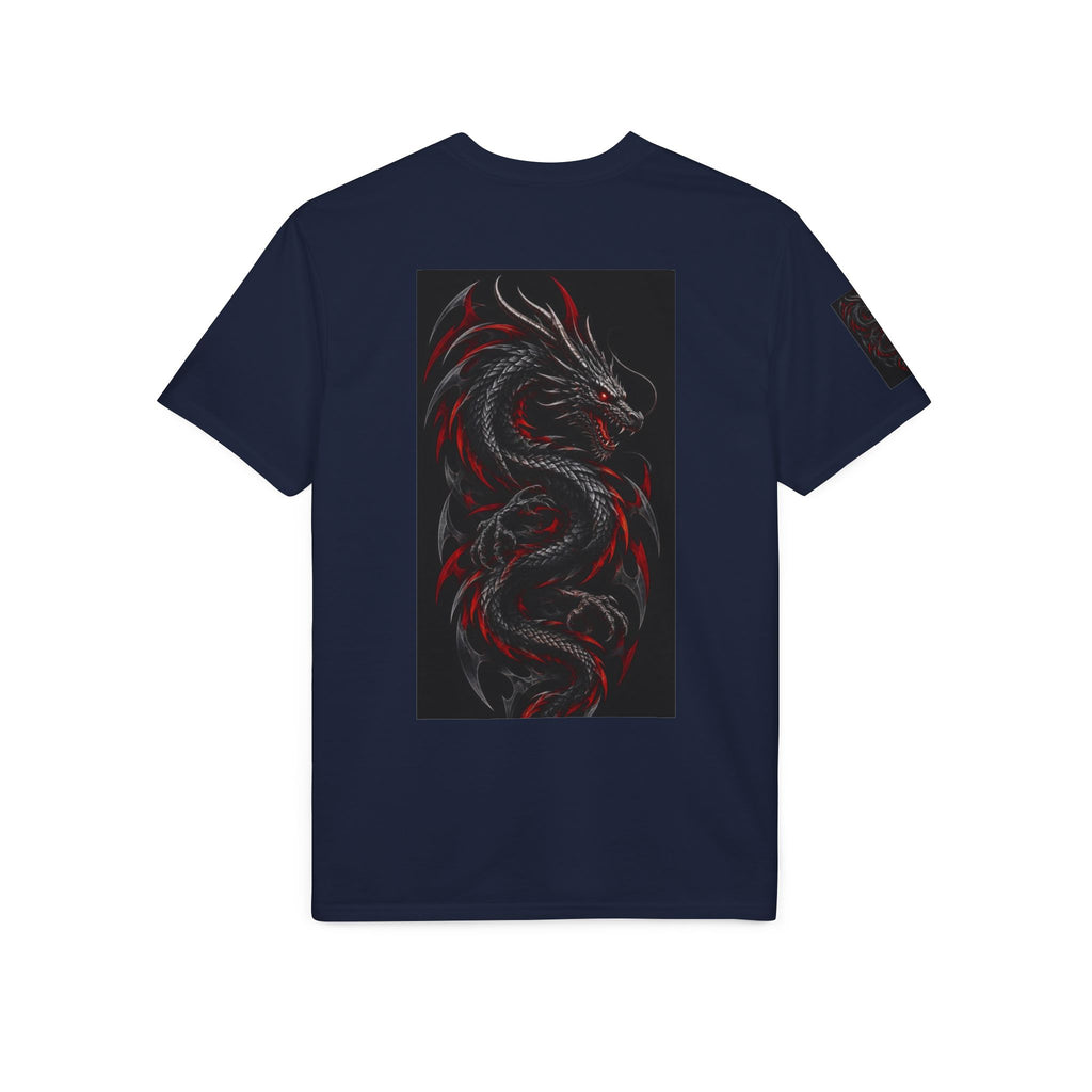 T-Shirt Graphique Dragon Noir & Rouge – Alexxe.Vixen