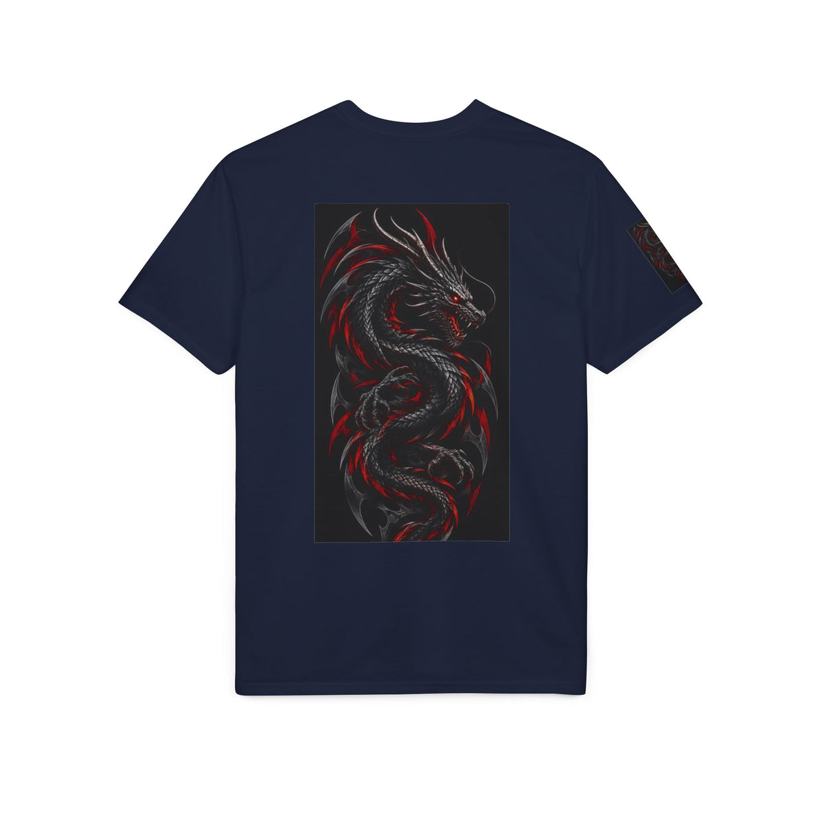 T-Shirt Graphique Dragon Noir & Rouge – Alexxe.Vixen